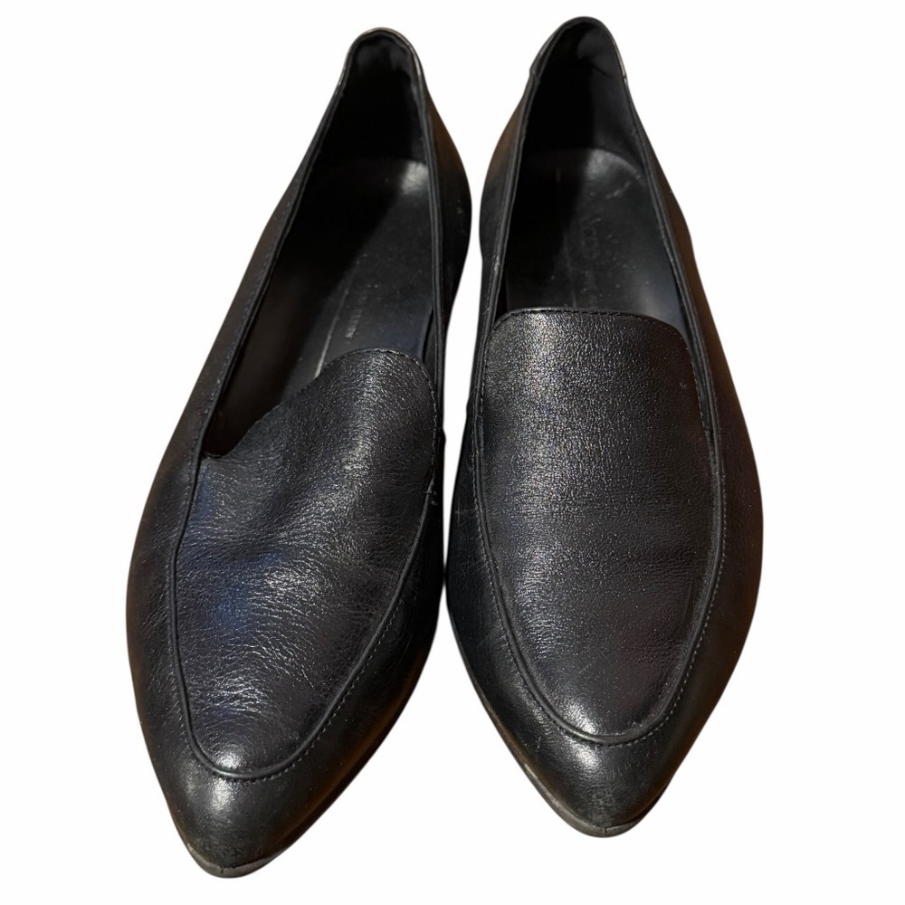 Ecco Black Leather Slip-On Loafers - Worn 1x - Size 39